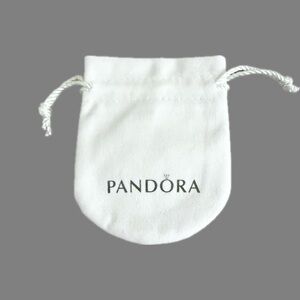 Pandora Ivory White Gift Or Storage Bag For Jewelry
